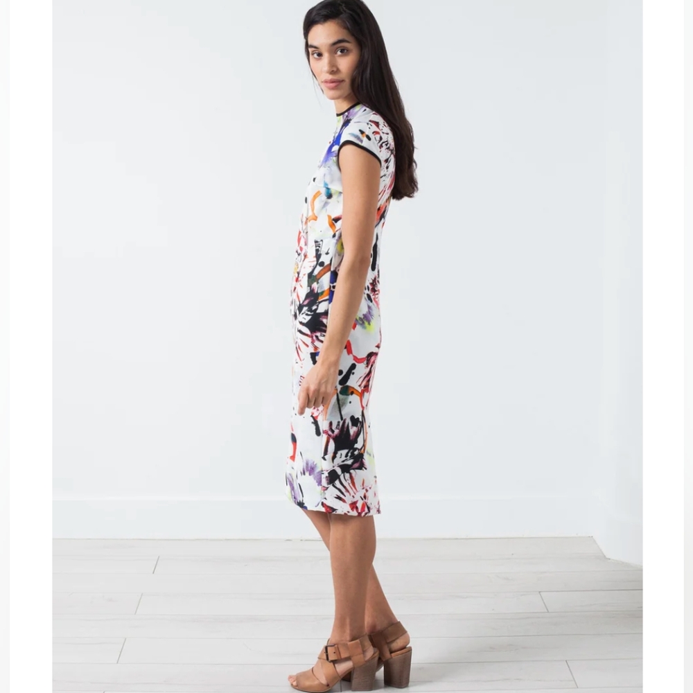 Amelia Toro | Columbian Designer 'Dream' Dress NYC Colorful Watercolor Size 4